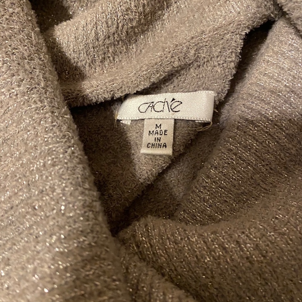 Sparkly cowl neck cache sweater - Picture 10 of 13